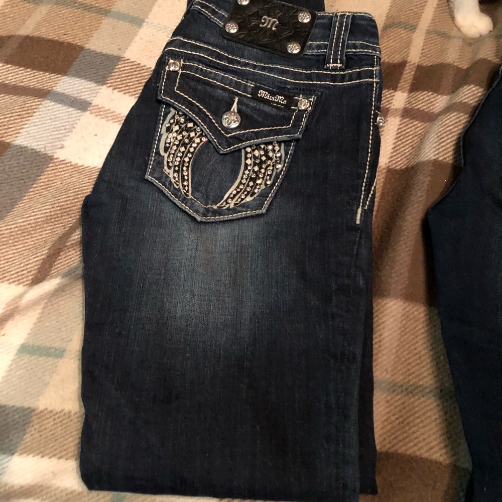 LIKE NEW $220- Miss Me signature SKINNY Angel - Picture 6 of 7